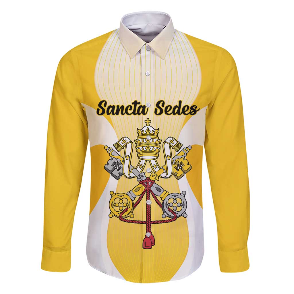 Personalized Holy See - Vatican City Family Matching Long Sleeve Bodycon Dress and Hawaiian Shirt Sporty Style