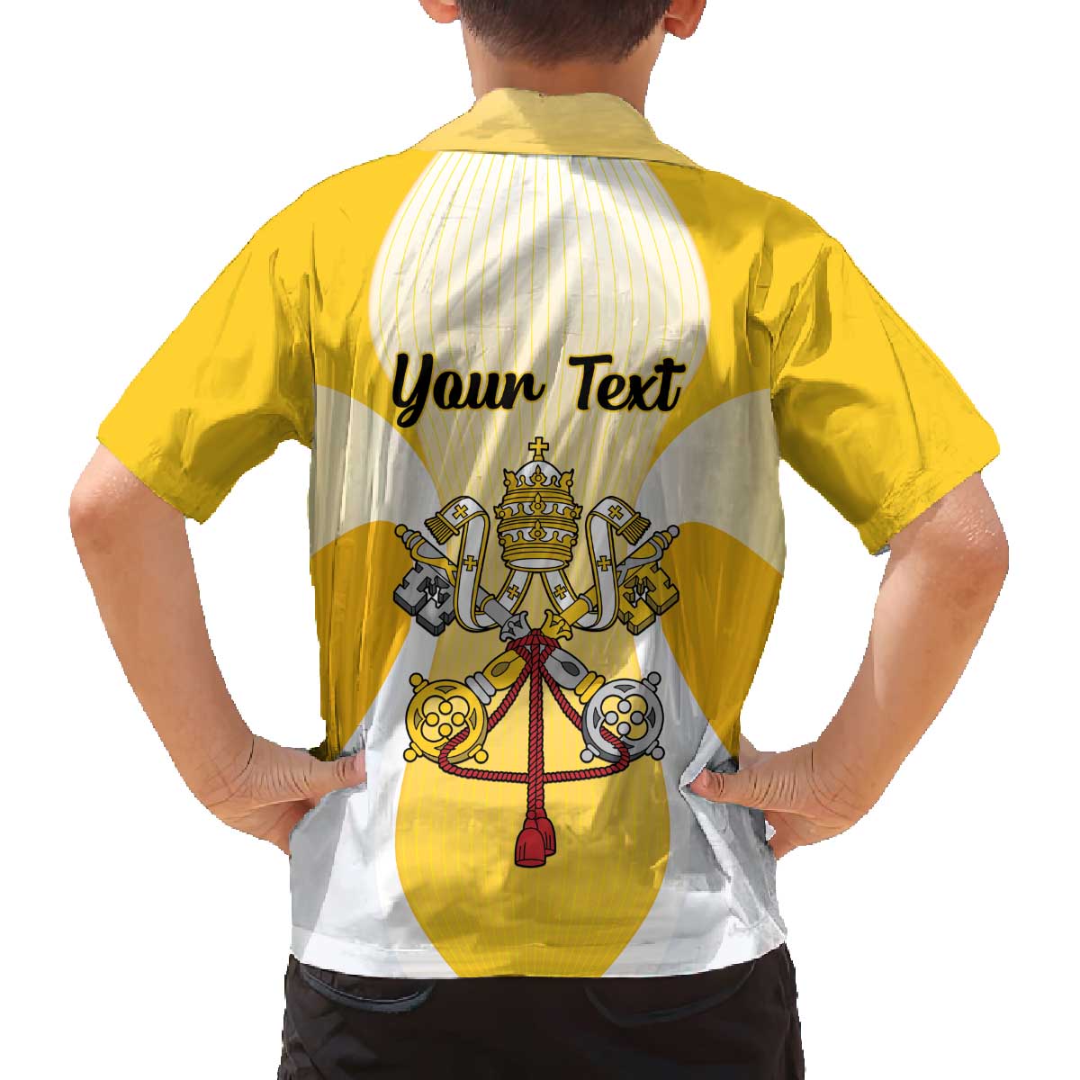 Personalized Holy See - Vatican City Family Matching Off The Shoulder Long Sleeve Dress and Hawaiian Shirt Sporty Style