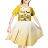 Personalized Holy See - Vatican City Kid Short Sleeve Dress Sporty Style