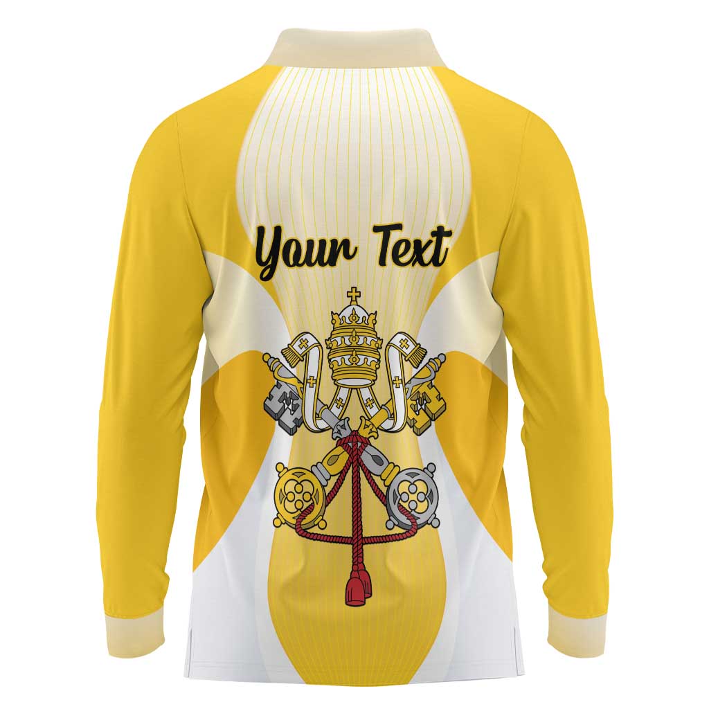 Personalized Holy See - Vatican City Long Sleeve Polo Shirt Sporty Style
