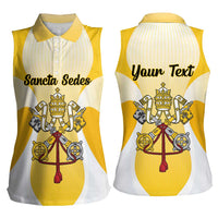 Personalized Holy See - Vatican City Women Sleeveless Polo Shirt Sporty Style