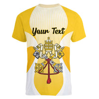 Personalized Holy See - Vatican City Women V-Neck T-Shirt Sporty Style