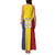 Custom Andorra Coat Of Arms Family Matching Tank Maxi Dress and Hawaiian Shirt Narcissus Poeticus Flowers Flag Style