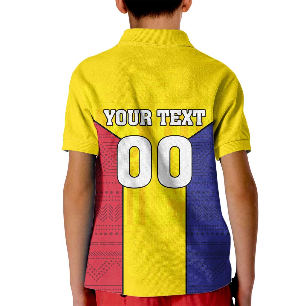 Custom Andorra Coat Of Arms Kid Polo Shirt Narcissus Poeticus Flowers Flag Style