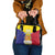 Custom Andorra Coat Of Arms Shoulder Handbag Narcissus Poeticus Flowers Flag Style