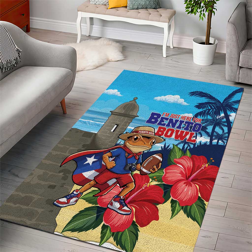 Puerto Rico Coquí Frog Area Rug Benito Bowl Halftime Show
