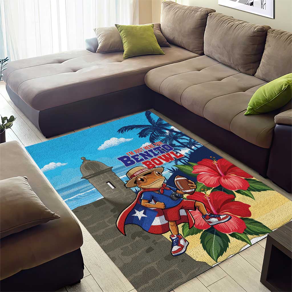 Puerto Rico Coquí Frog Area Rug Benito Bowl Halftime Show