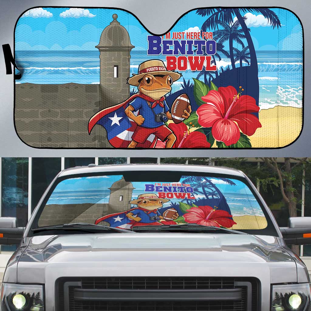 Puerto Rico Coquí Frog Auto Sun Shade Benito Bowl Halftime Show