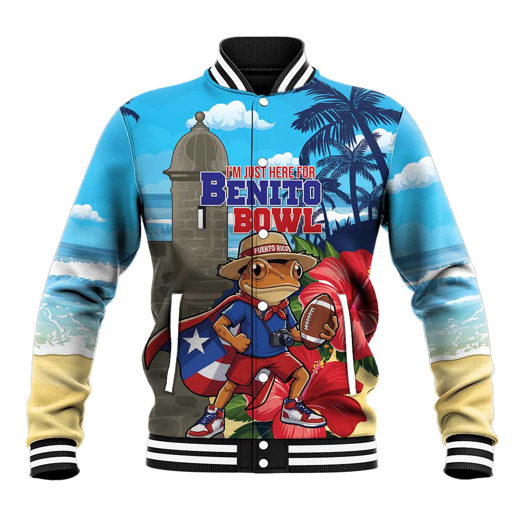 Puerto Rico Coquí Frog Baseball Jacket Benito Bowl Halftime Show