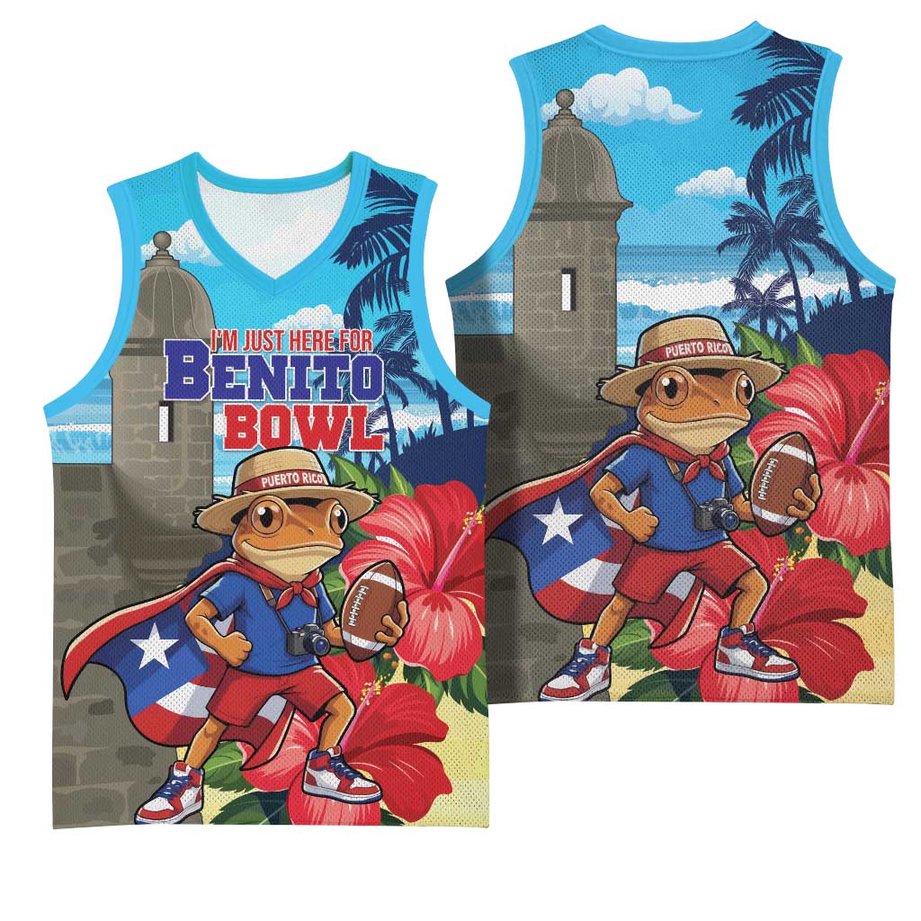 Puerto Rico Coquí Frog Basketball Jersey Benito Bowl Halftime Show