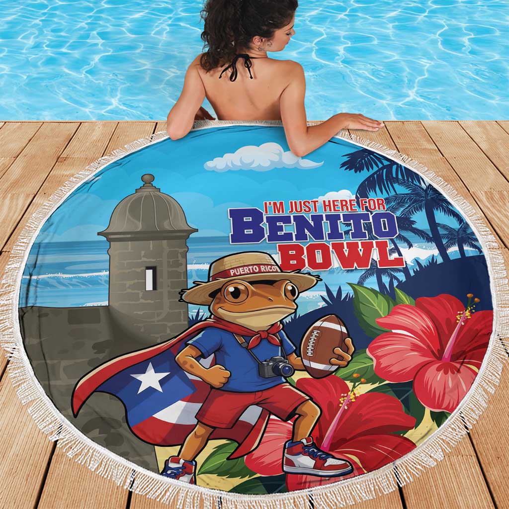Puerto Rico Coquí Frog Beach Blanket Benito Bowl Halftime Show