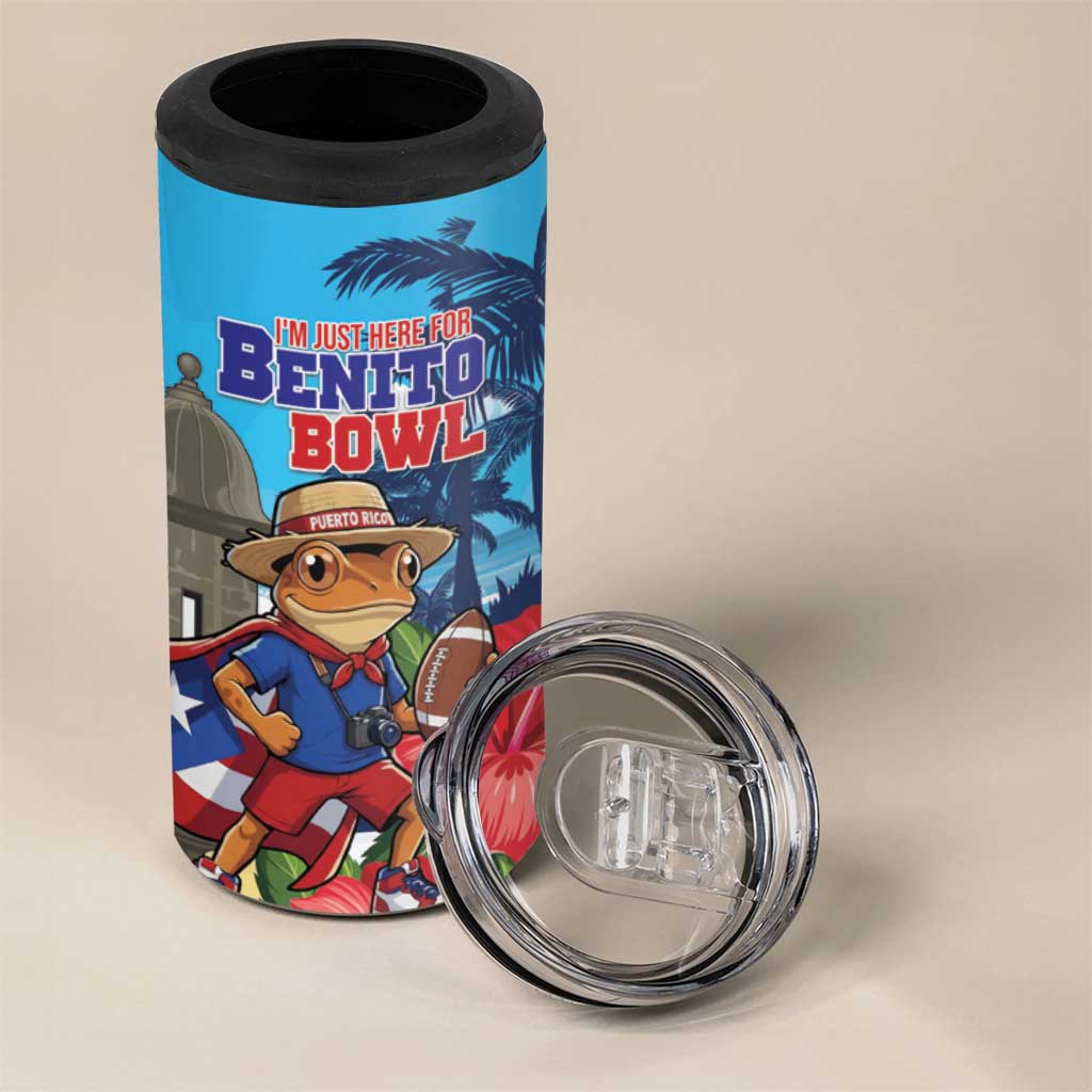 Puerto Rico Coquí Frog 4 in 1 Can Cooler Tumbler Benito Bowl Halftime Show