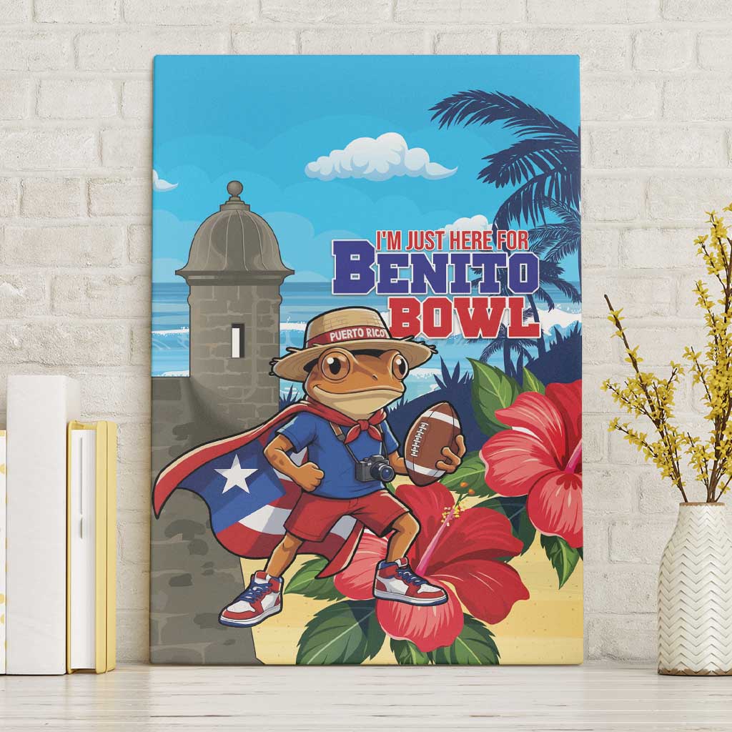 Puerto Rico Coquí Frog Canvas Wall Art Benito Bowl Halftime Show