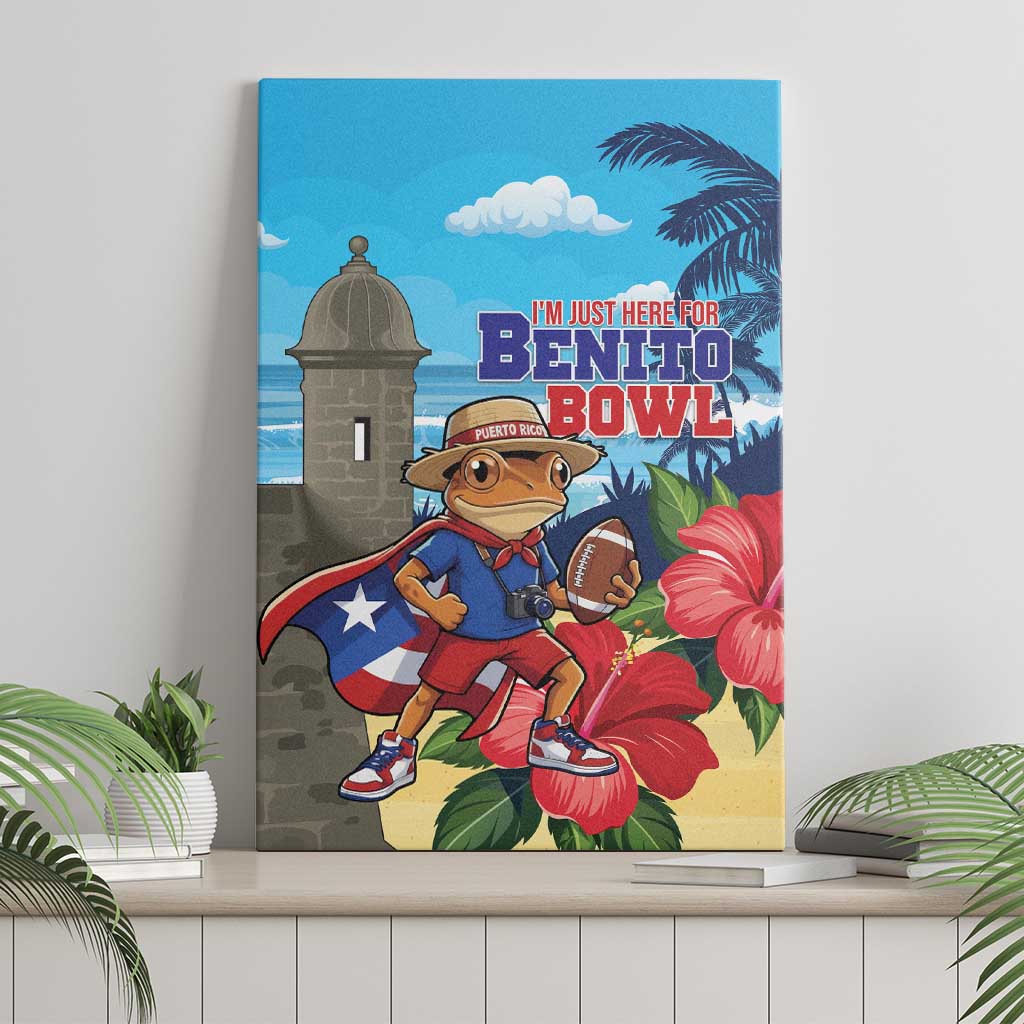 Puerto Rico Coquí Frog Canvas Wall Art Benito Bowl Halftime Show