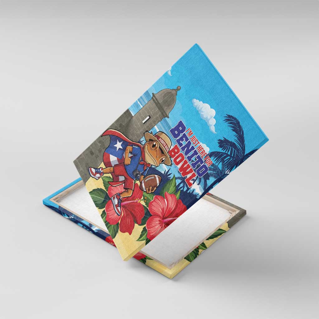 Puerto Rico Coquí Frog Canvas Wall Art Benito Bowl Halftime Show
