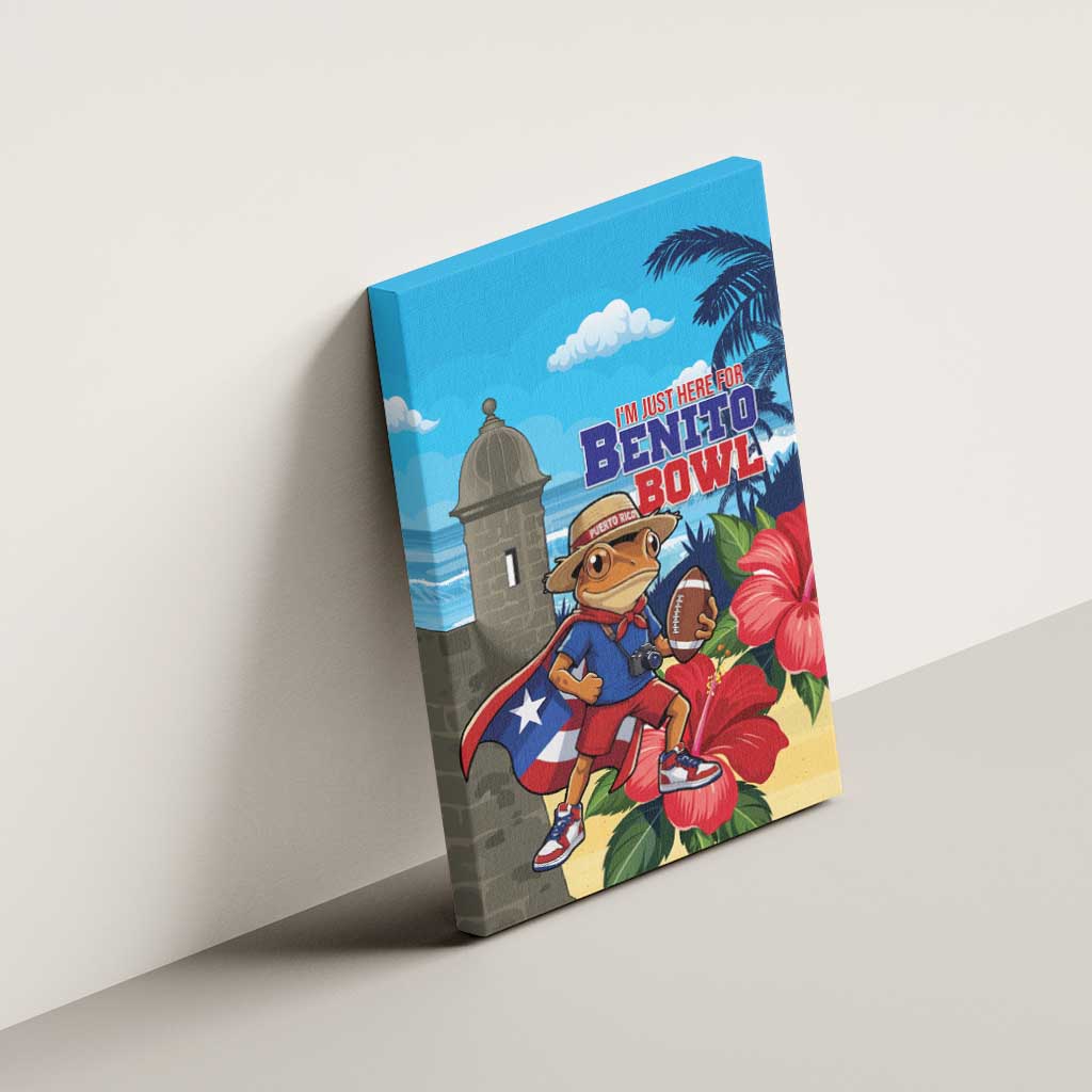 Puerto Rico Coquí Frog Canvas Wall Art Benito Bowl Halftime Show