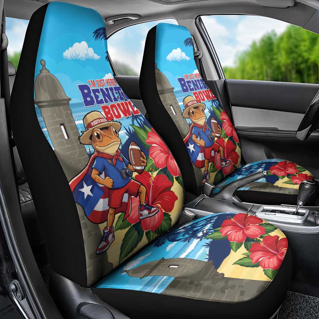 Puerto Rico Coquí Frog Car Seat Cover Benito Bowl Halftime Show