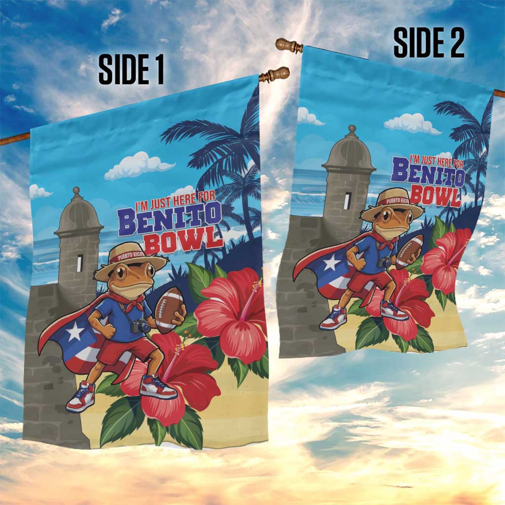 Puerto Rico Coquí Frog Garden Flag Benito Bowl Halftime Show
