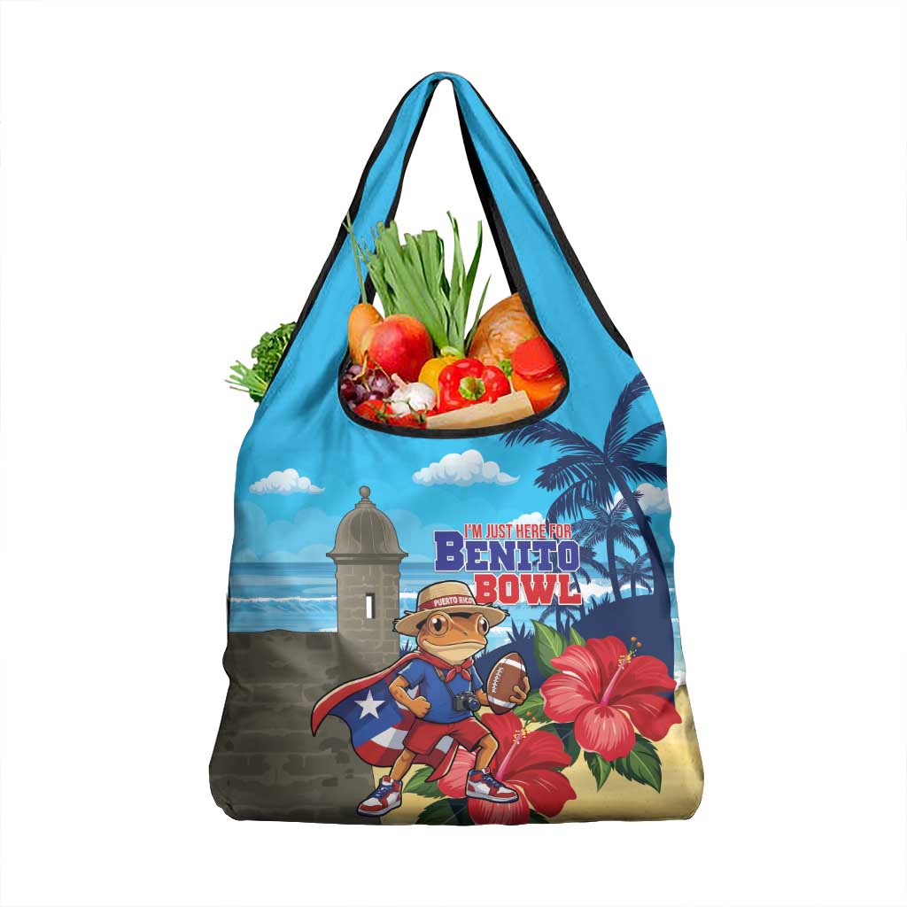 Puerto Rico Coquí Frog Grocery Bag Benito Bowl Halftime Show