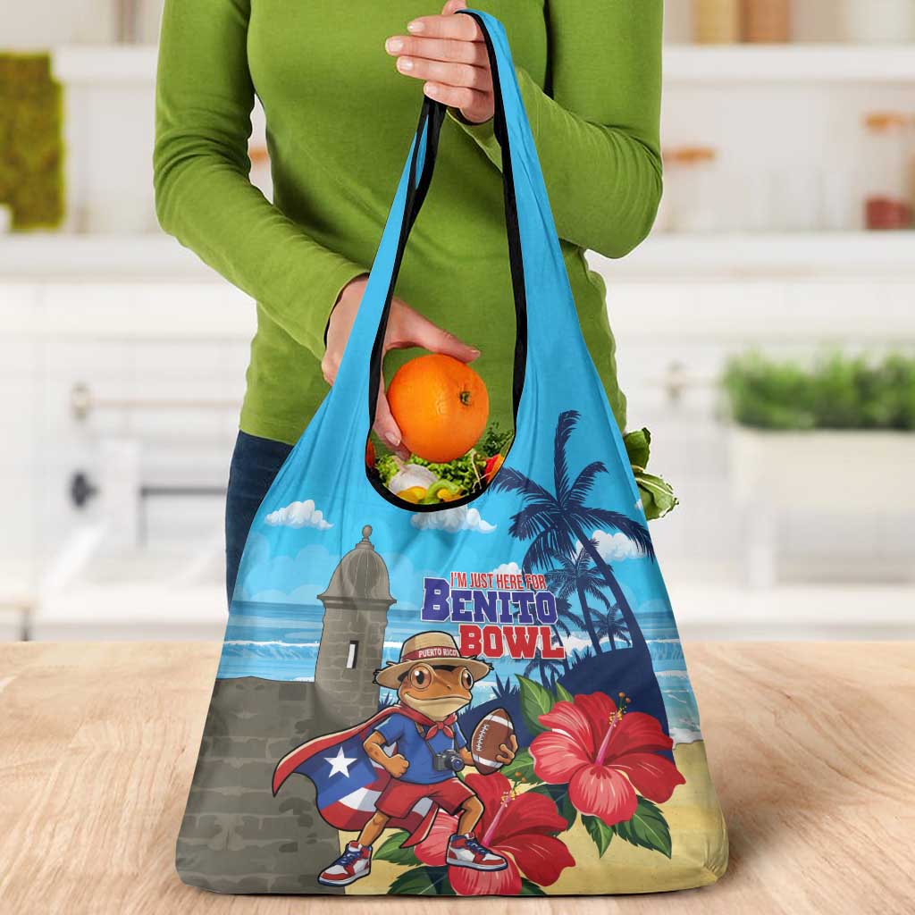 Puerto Rico Coquí Frog Grocery Bag Benito Bowl Halftime Show