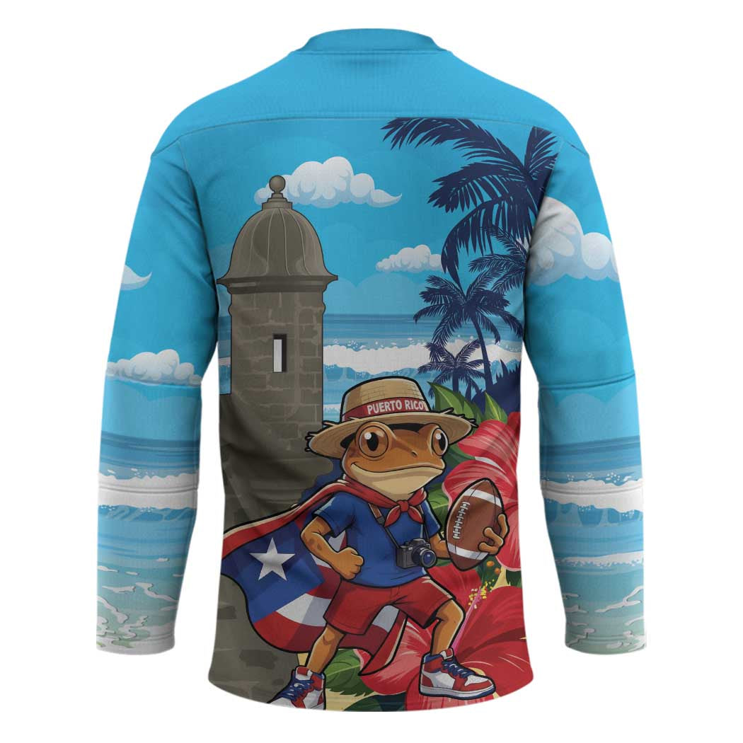 Puerto Rico Coquí Frog Hockey Jersey Benito Bowl Halftime Show