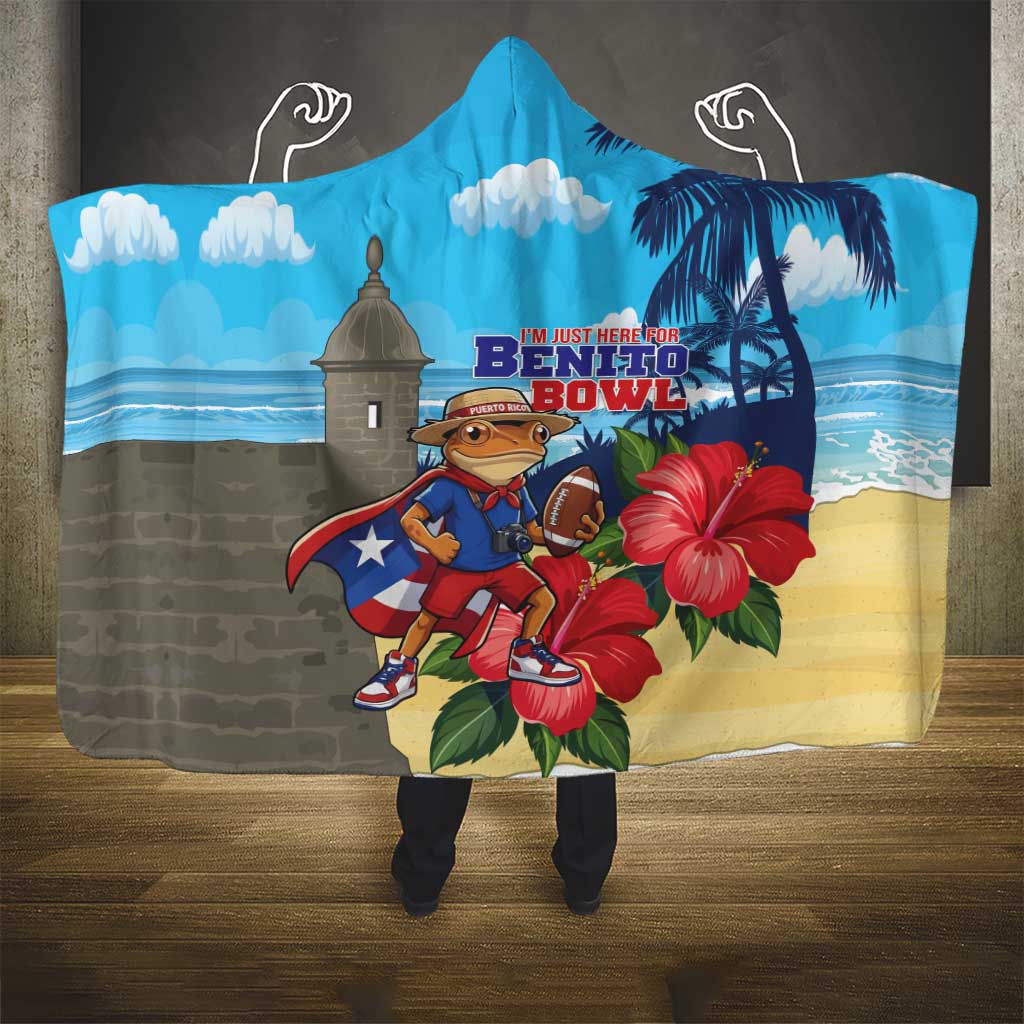 Puerto Rico Coquí Frog Hooded Blanket Benito Bowl Halftime Show