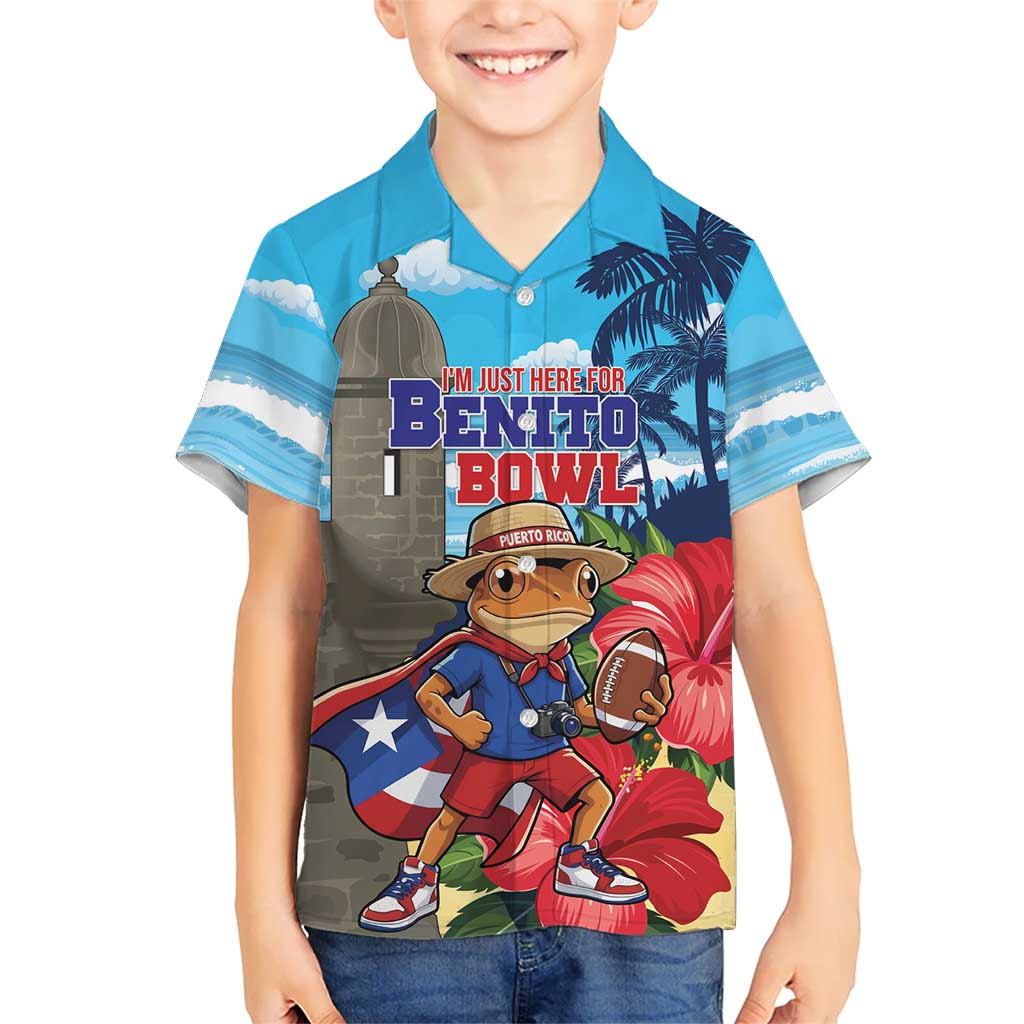 Puerto Rico Coquí Frog Kid Hawaiian Shirt Benito Bowl Halftime Show