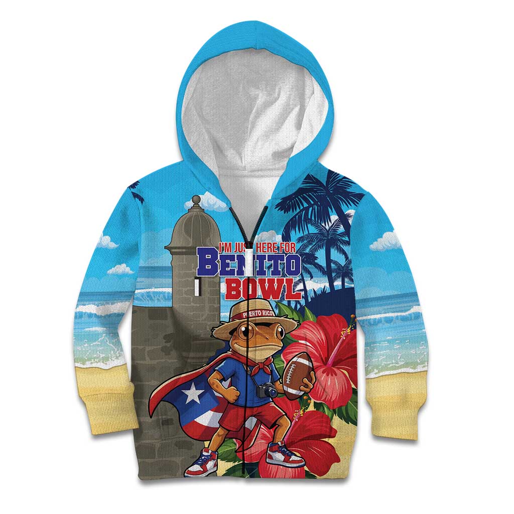 Puerto Rico Coquí Frog Kid Hoodie Benito Bowl Halftime Show