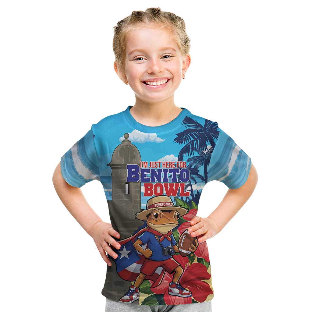 Puerto Rico Coquí Frog Kid T Shirt Benito Bowl Halftime Show