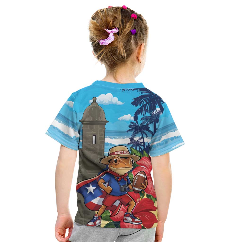 Puerto Rico Coquí Frog Kid T Shirt Benito Bowl Halftime Show
