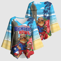 Puerto Rico Coquí Frog Kimono Sleeve Blouse Benito Bowl Halftime Show