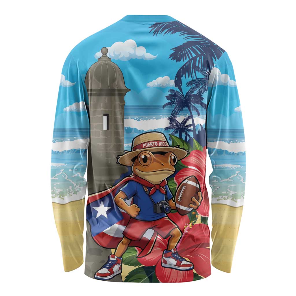 Puerto Rico Coquí Frog Long Sleeve Shirt Benito Bowl Halftime Show