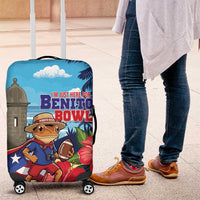 Puerto Rico Coquí Frog Luggage Cover Benito Bowl Halftime Show