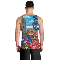 Puerto Rico Coquí Frog Men Tank Top Benito Bowl Halftime Show
