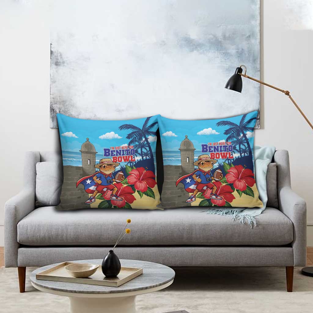 Puerto Rico Coquí Frog Pillow Cover Benito Bowl Halftime Show