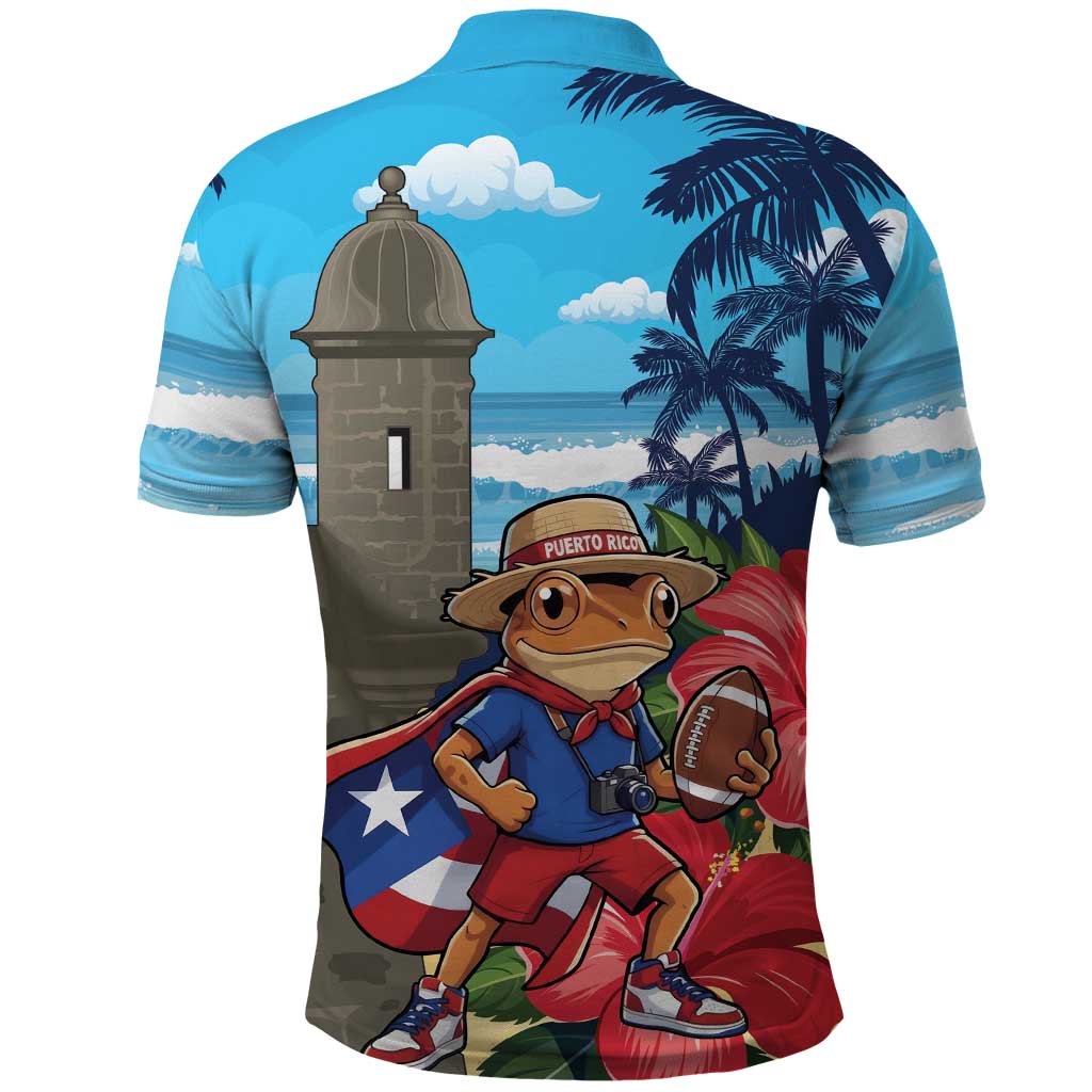 Puerto Rico Coquí Frog Polo Shirt Benito Bowl Halftime Show