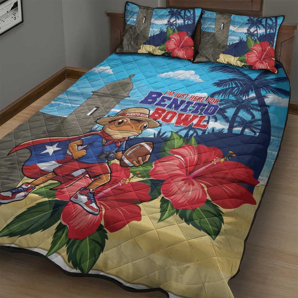 Puerto Rico Coquí Frog Quilt Bed Set Benito Bowl Halftime Show