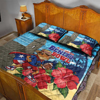 Puerto Rico Coquí Frog Quilt Bed Set Benito Bowl Halftime Show