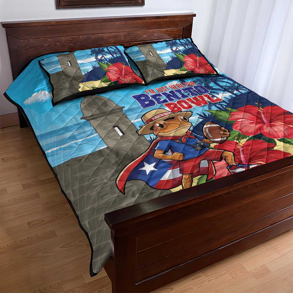 Puerto Rico Coquí Frog Quilt Bed Set Benito Bowl Halftime Show