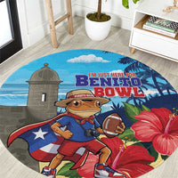 Puerto Rico Coquí Frog Round Carpet Benito Bowl Halftime Show