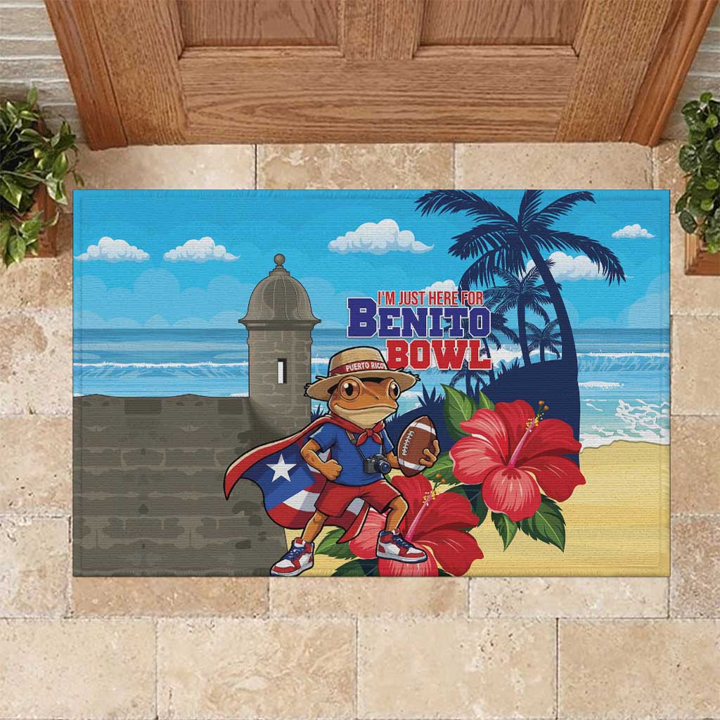 Puerto Rico Coquí Frog Rubber Doormat Benito Bowl Halftime Show