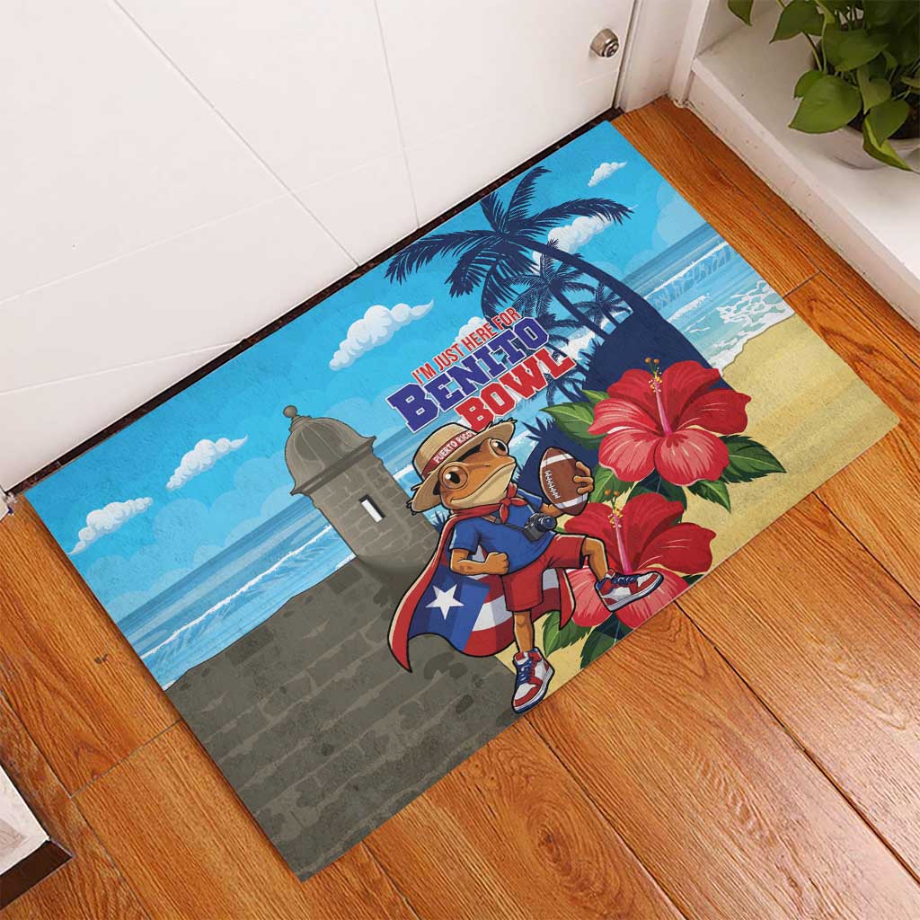 Puerto Rico Coquí Frog Rubber Doormat Benito Bowl Halftime Show