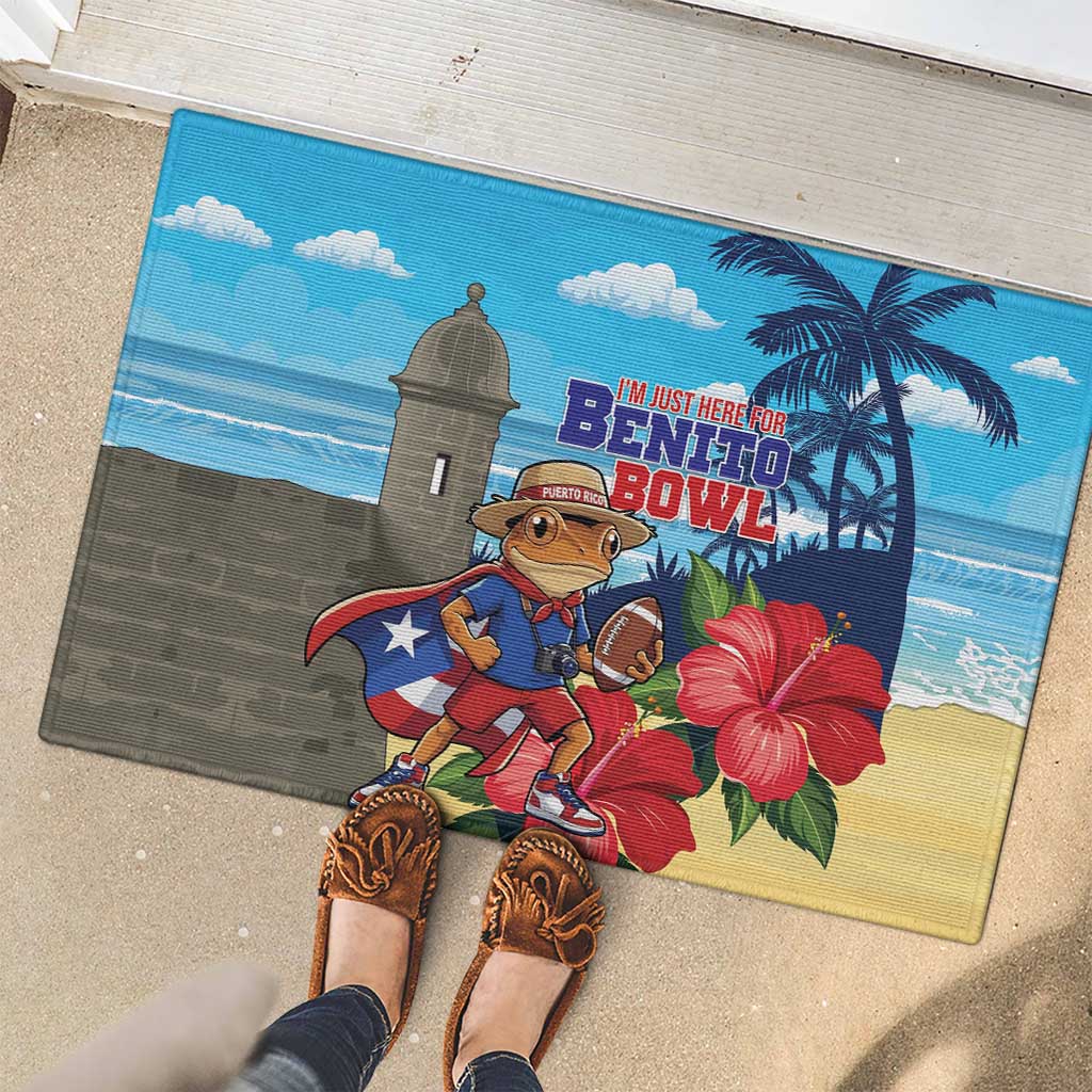Puerto Rico Coquí Frog Rubber Doormat Benito Bowl Halftime Show