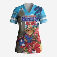 Puerto Rico Coquí Frog Scrub Top Benito Bowl Halftime Show