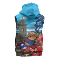 Puerto Rico Coquí Frog Sleeveless Hoodie Benito Bowl Halftime Show