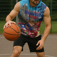 Puerto Rico Coquí Frog Sleeveless Hoodie Benito Bowl Halftime Show
