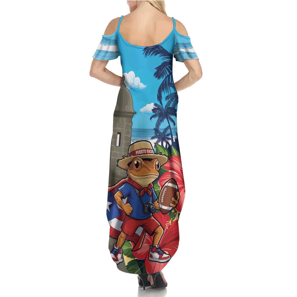 Puerto Rico Coquí Frog Summer Maxi Dress Benito Bowl Halftime Show