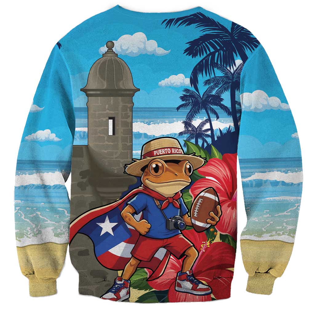 Puerto Rico Coquí Frog Sweatshirt Benito Bowl Halftime Show