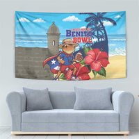 Puerto Rico Coquí Frog Tapestry Benito Bowl Halftime Show