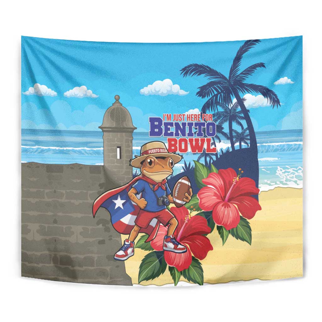 Puerto Rico Coquí Frog Tapestry Benito Bowl Halftime Show